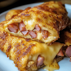 Air Fryer Hot Chicken Ham and Cheese