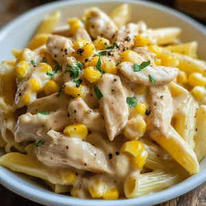Creamy Chicken Corn Pasta - Easy 30-Minute Meal Recipes